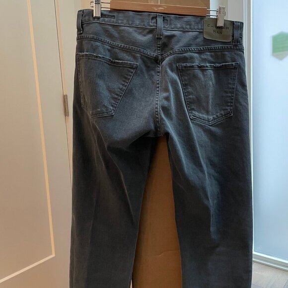 Citizens of Humanity Core 5 Pocket Distressed Cotton Poly Denim Jeans Grey Sz 33 - Picture 6 of 14